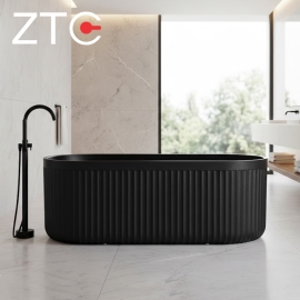 Bồn tắm nằm Roman Freestanding Stone Bath ZTC-D006 (Black)